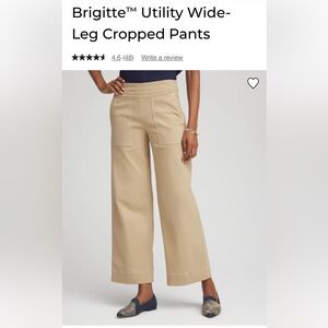 Chico's Brigitte Utility Wide-Leg Cropped Pants